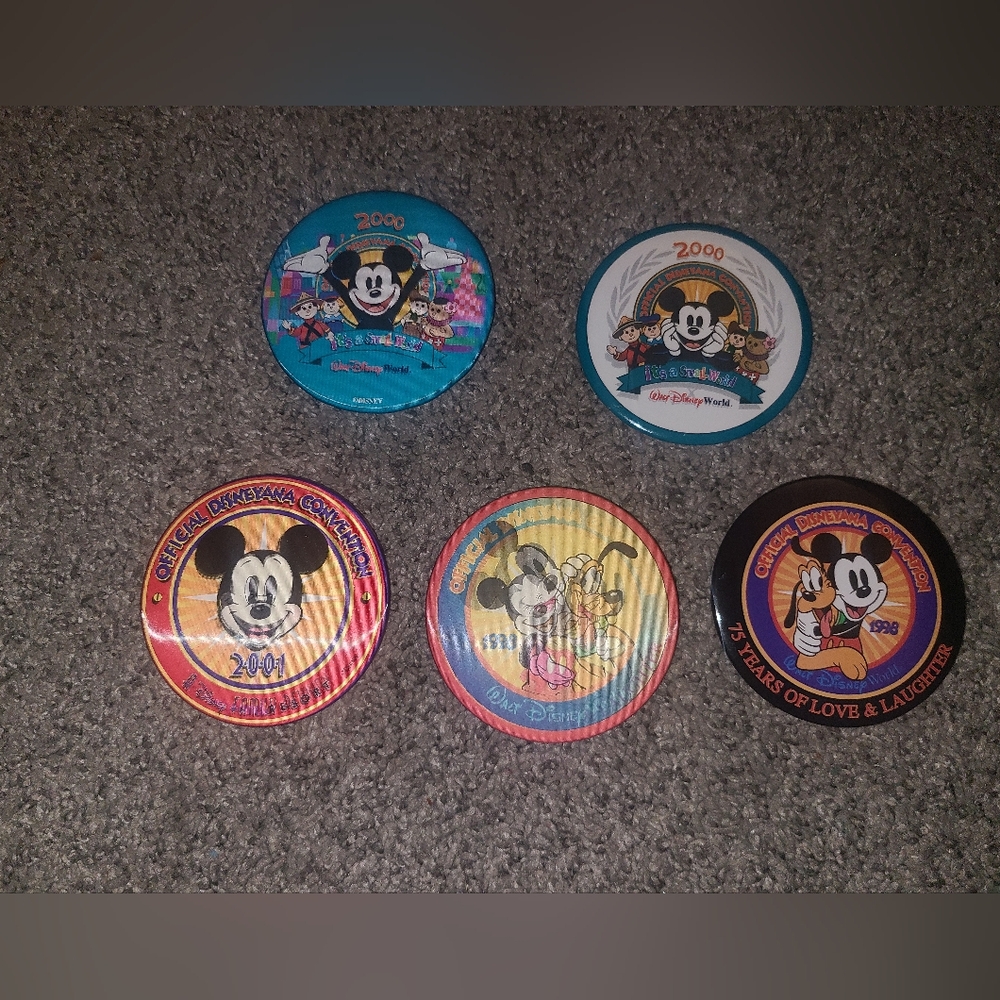 Disneyana Covention Pins Lot Of 5
